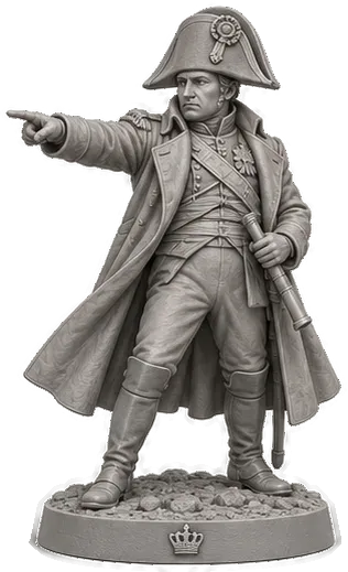 Roi Napoléoniens en résine : empereur général