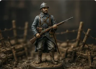 Exemple de figurine peinte